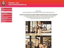 Tablet Screenshot of fitness.tsg-buergel.de